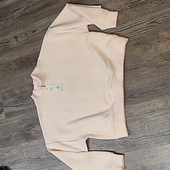 CALIA by Carrie Faded Pink Ellevate Ottoman Funnel Pullover Size XL - Picture 5 of 7